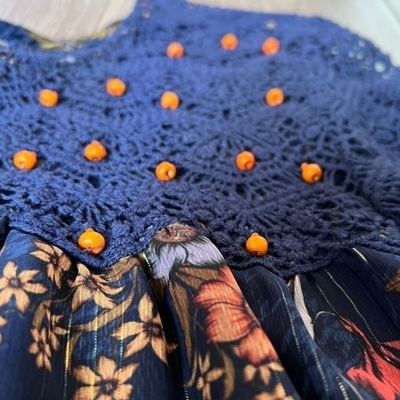 Anthropologie Mynah Cristy Crochet Blouse Size Extra Small - Picture 10 of 12